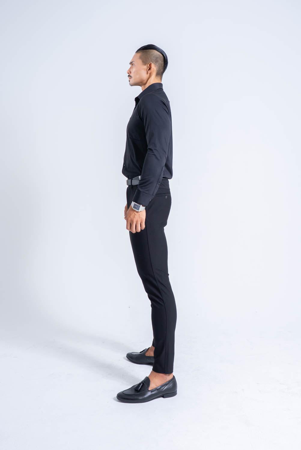 【NEW ARRIVAL】 極上シルエットストレッチ ラグランワイドカラーシャツ