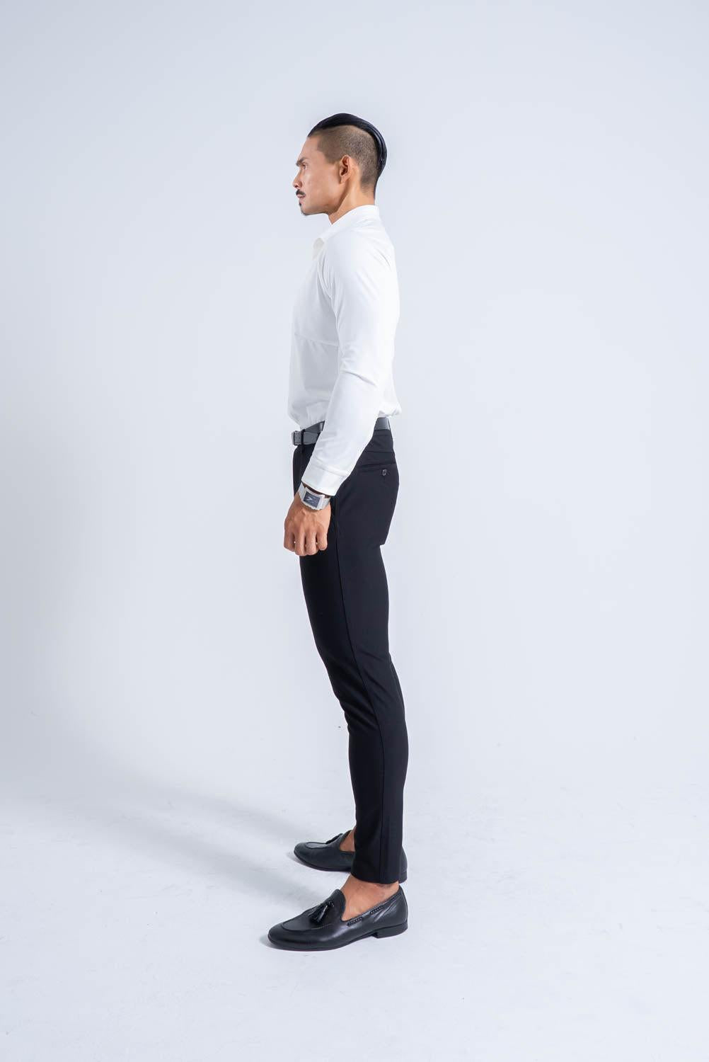 【NEW ARRIVAL】 極上シルエットストレッチ ラグランワイドカラーシャツ