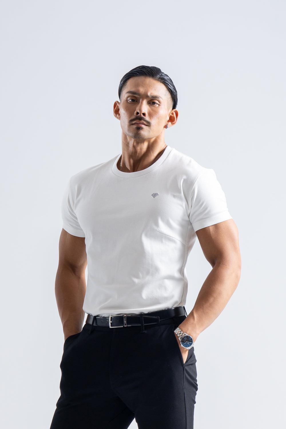 エンブレムTシャツ - ホワイト