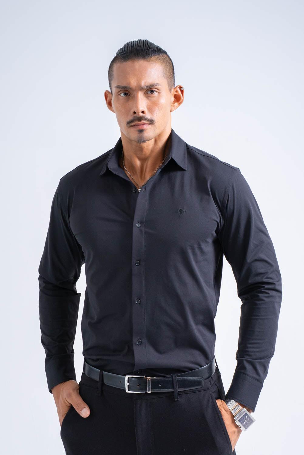 【NEW ARRIVAL】   Essential Comfort Shirt  - BLACK