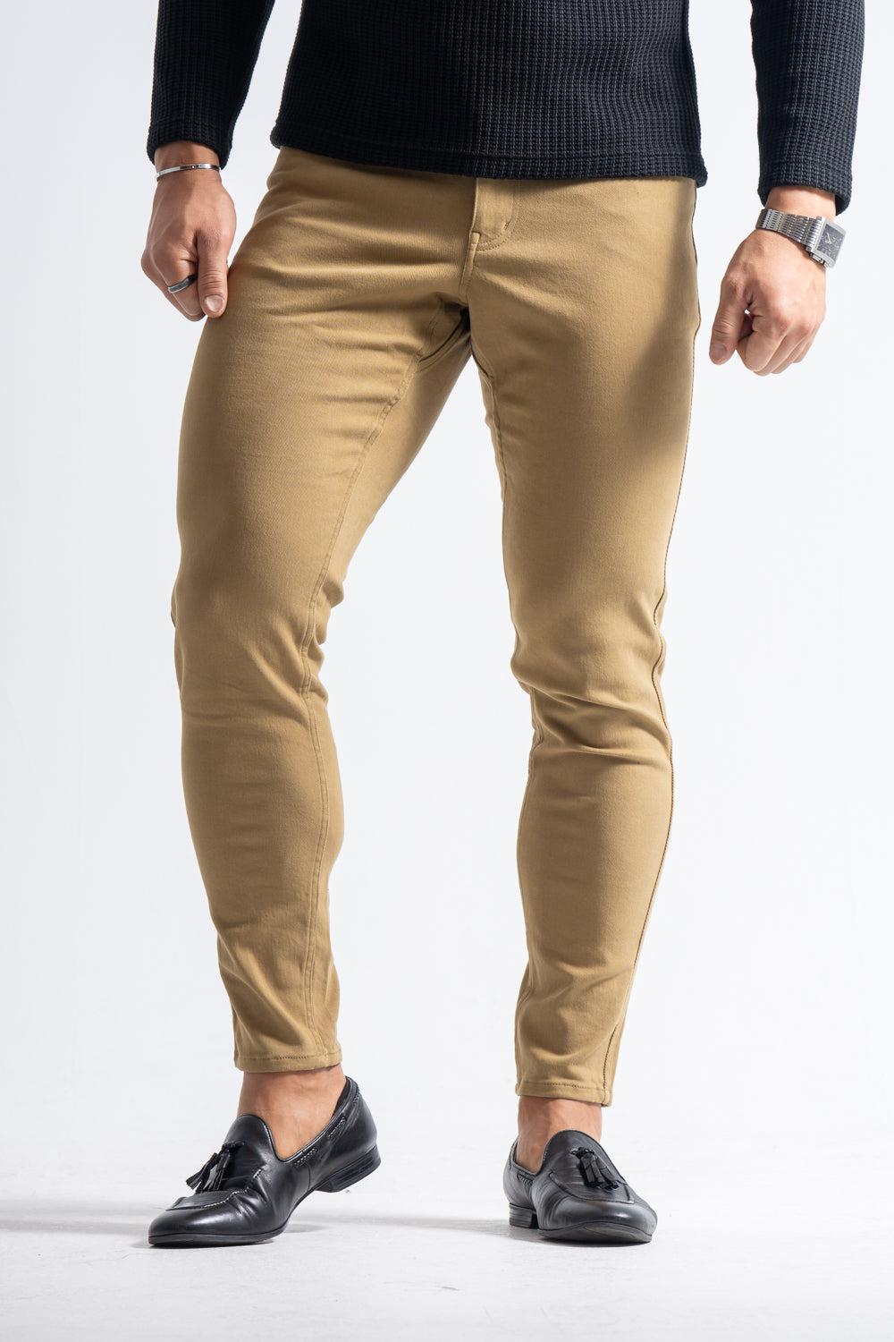 【強靭な脚がカッコ良い】  ハイストレッチスリムパンツ