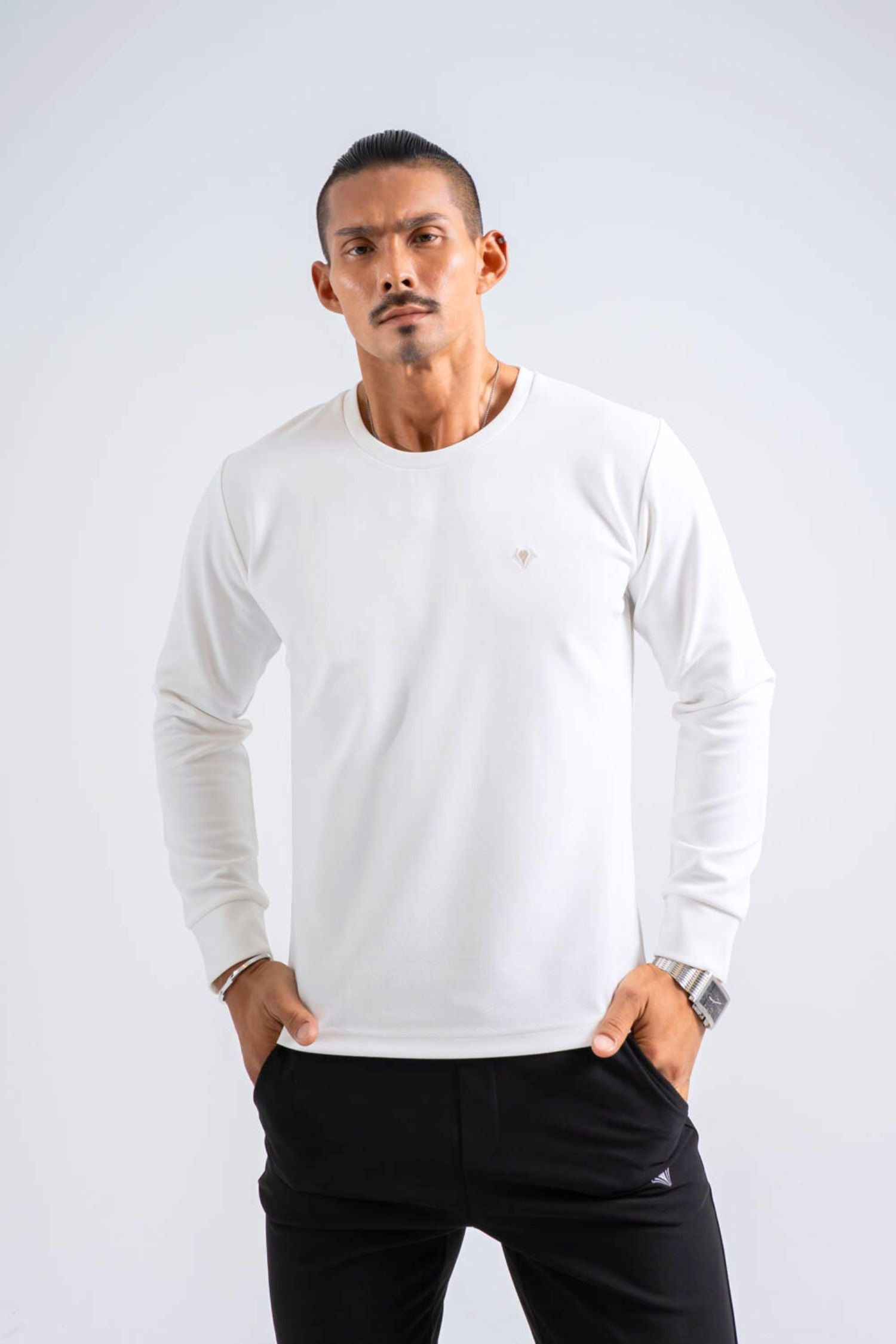 【NEW】   Hybrid Tee Long Sleeve   - WHITE