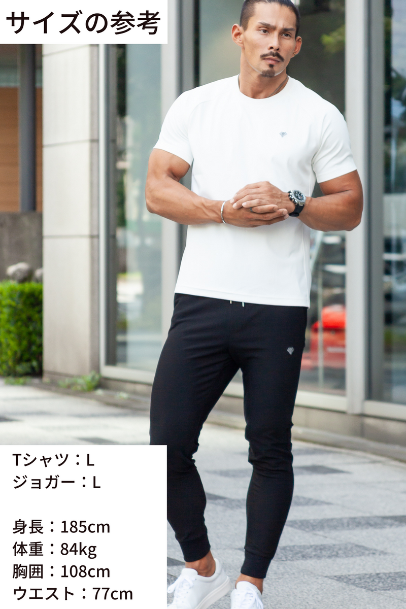 新作クルーネックラグランTシャツ - ネイビー