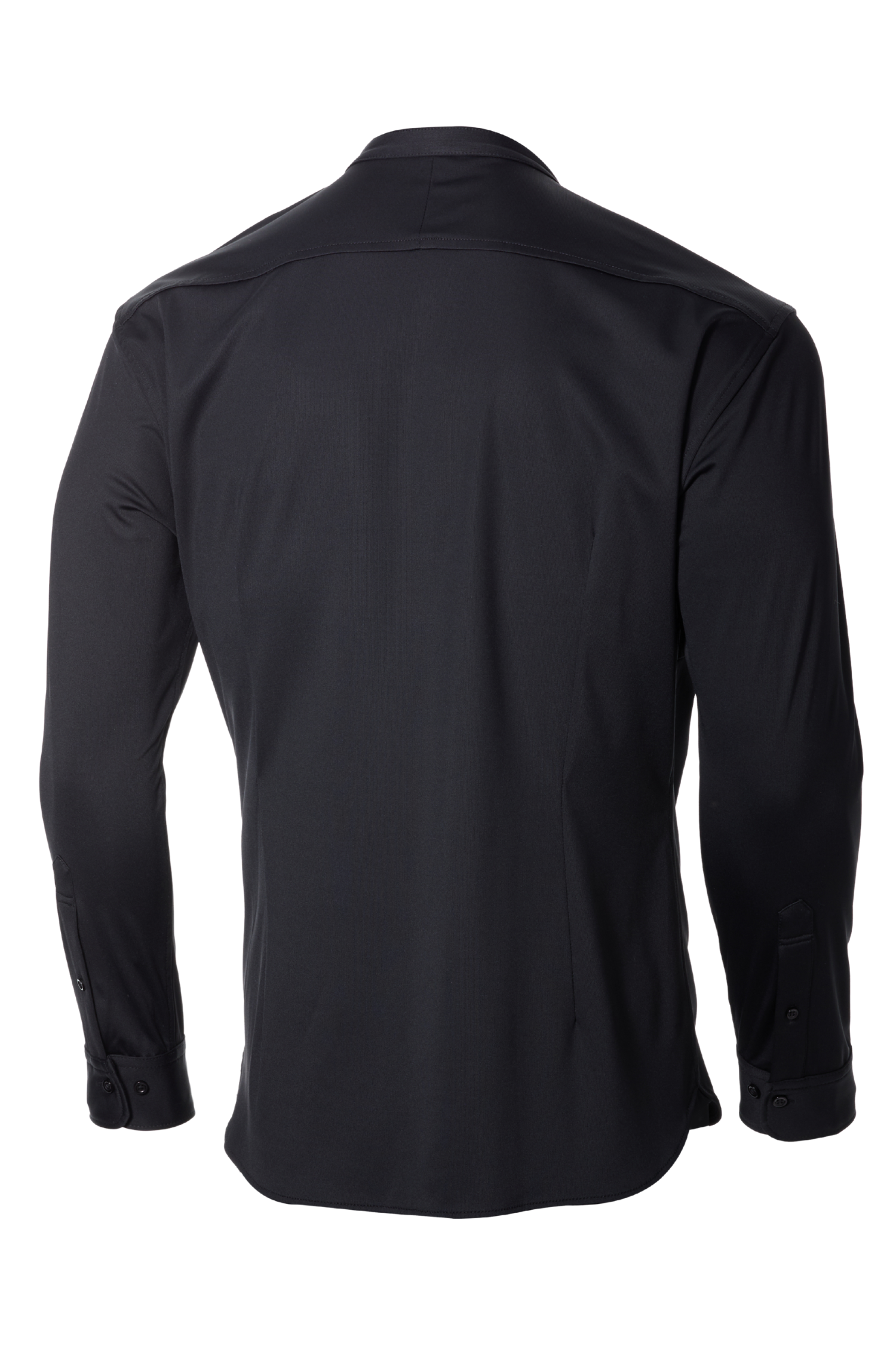 【NEW ARRIVAL】   極上シルエットストレッチ   バンドカラーシャツ