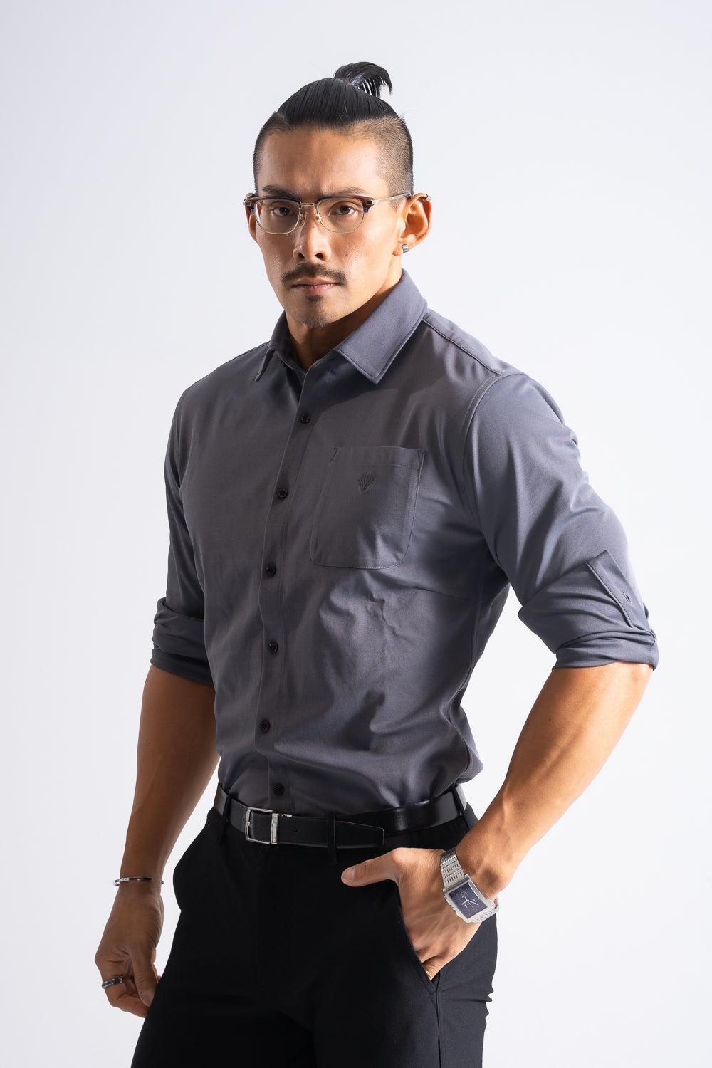 Prime Stretch Shirt  - GRAY