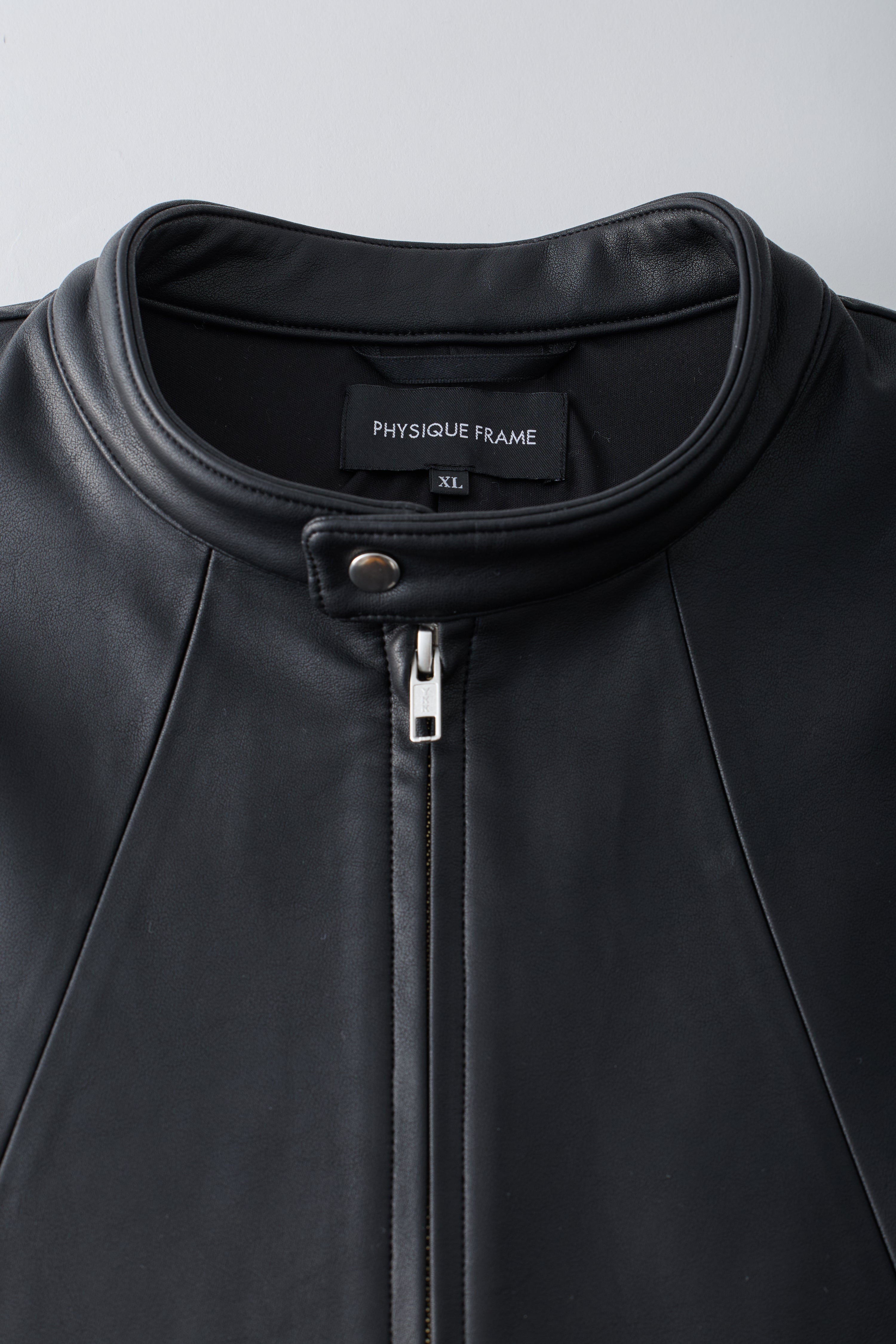 【上半身が鋭く映える】   ストレッチ ライダースジャケット