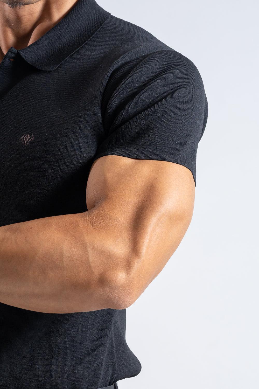 NEW】 Flex Knit Polo - BLACK