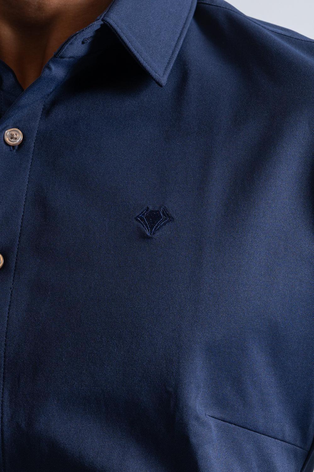 Prime Stretch Shirt  Short-sleeve  - NAVY