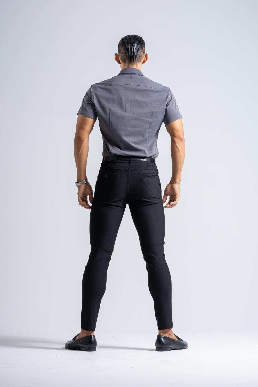 Prime Stretch Shirt  Short-sleeve  - GRAY