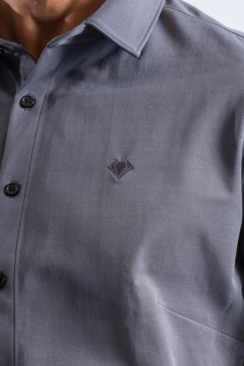 Prime Stretch Shirt  Short-sleeve  - GRAY