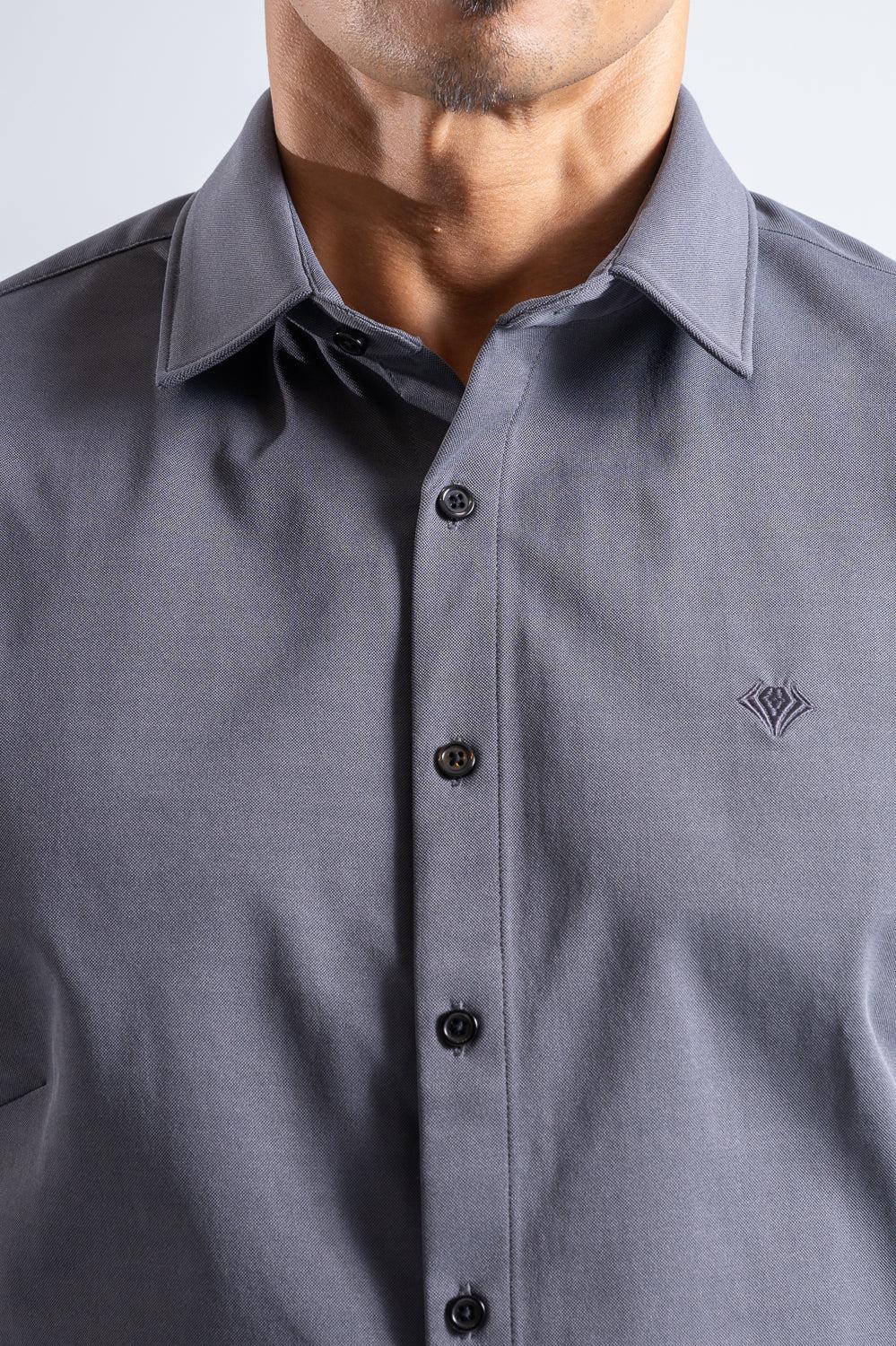 Prime Stretch Shirt  Short-sleeve  - GRAY