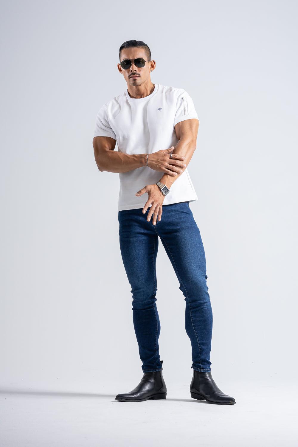 Cargo Pocket Tee  - WHITE