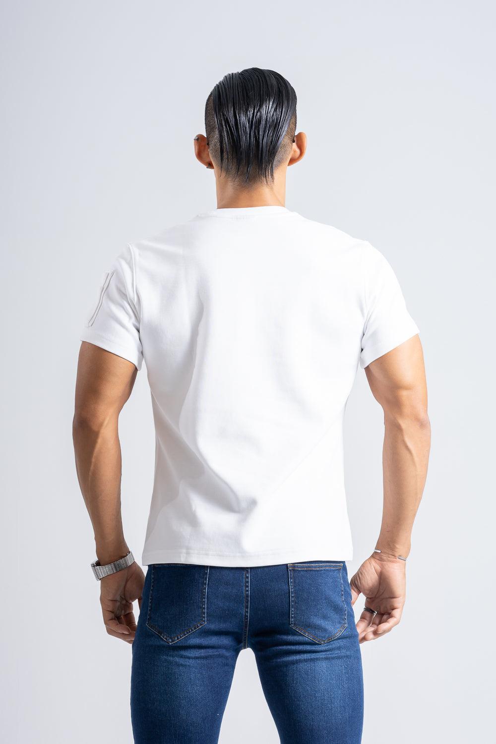 Cargo Pocket Tee  - WHITE