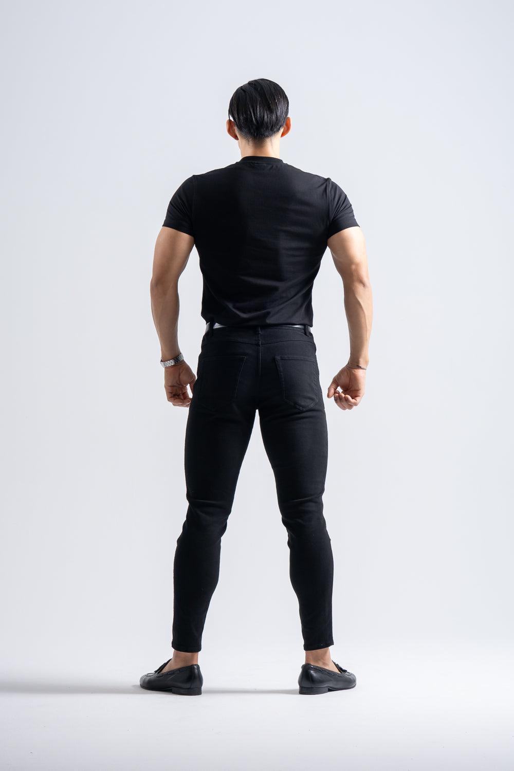 【NEW ARRIVAL】   エッジフォルム   キーネック半袖T