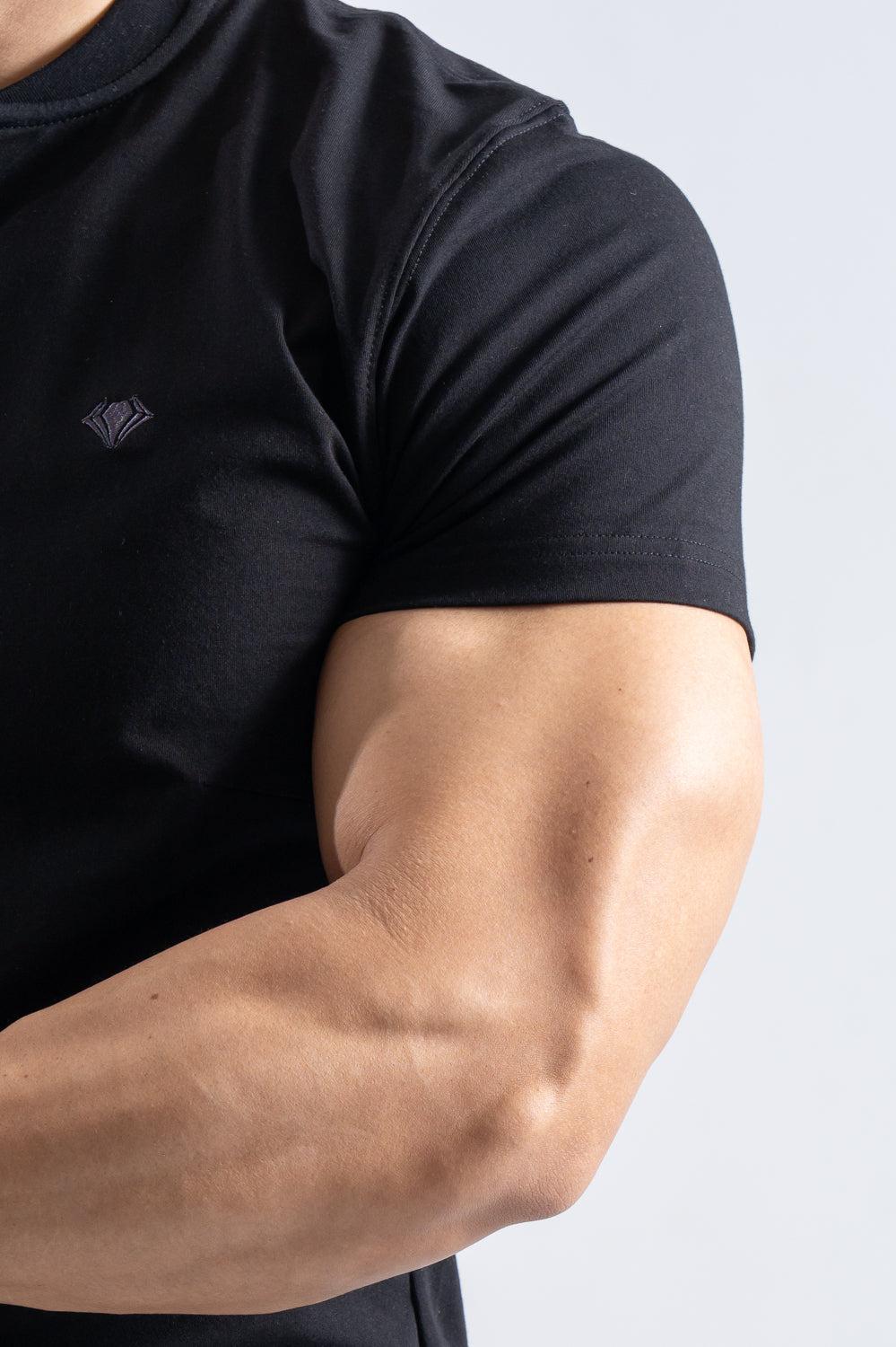 【NEW ARRIVAL】   エッジフォルム   キーネック半袖T