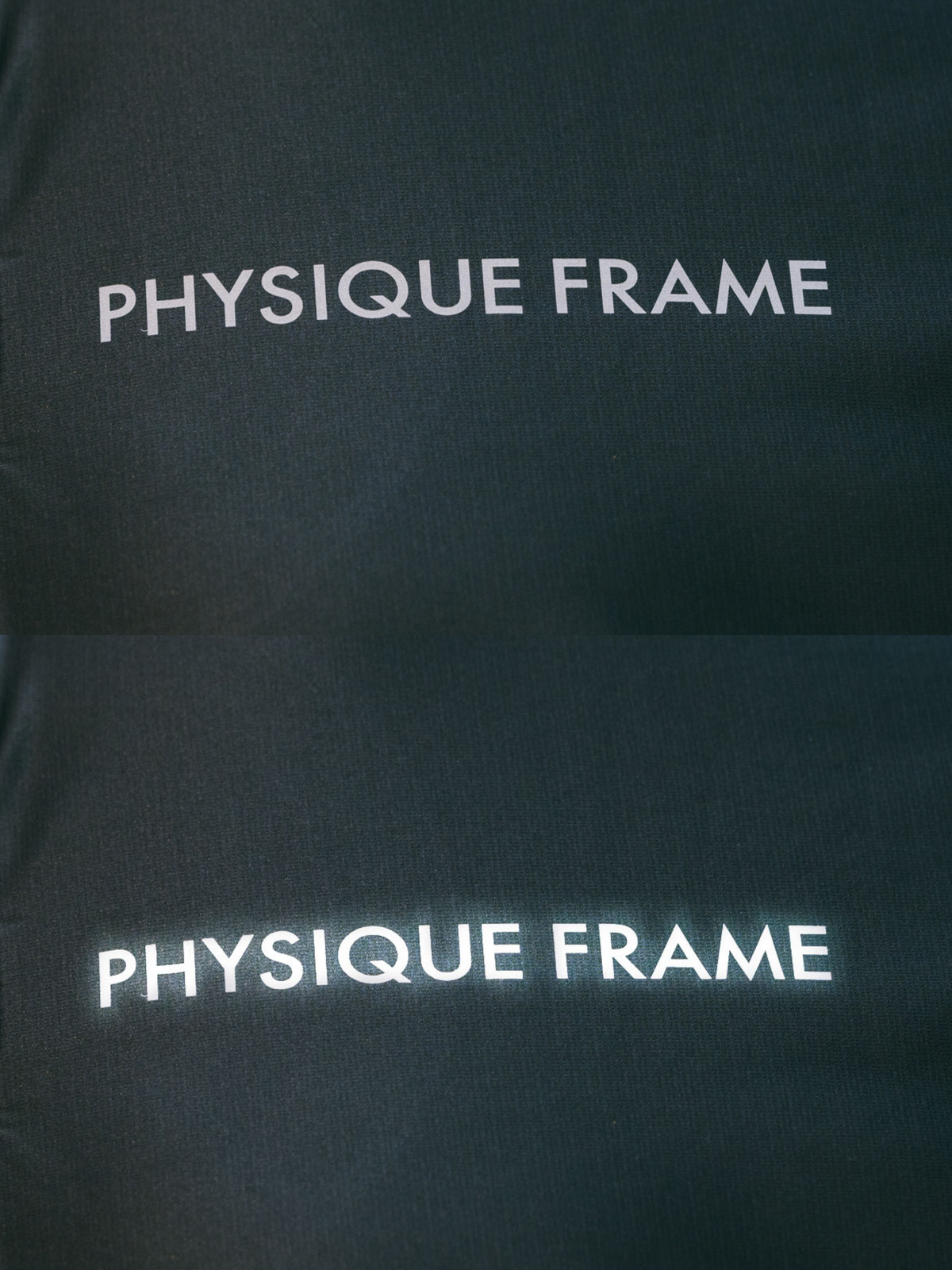 【NEW ARRIVAL】   ドライストレッチ   リフレクターロゴT   （左胸PHYSIQUE FRAMEロゴ）