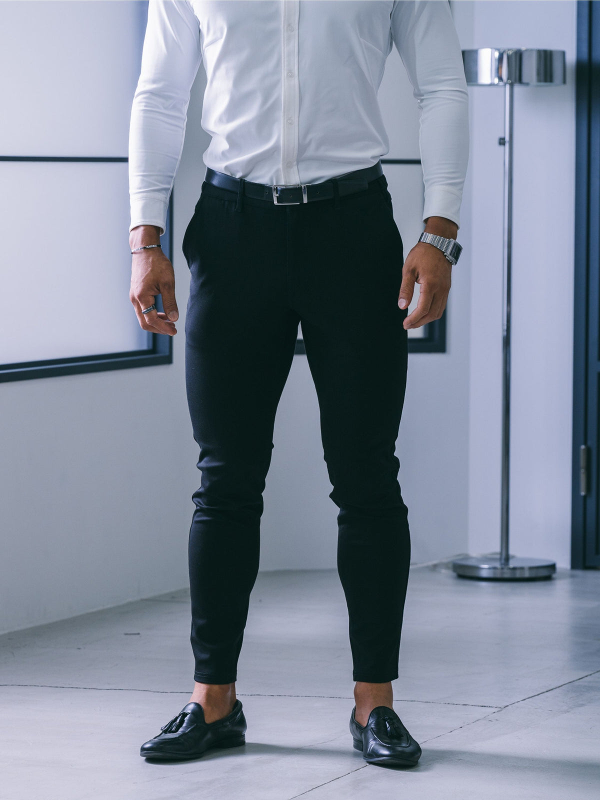 【脚がキレイに見える】  ハイパーストレッチパンツ