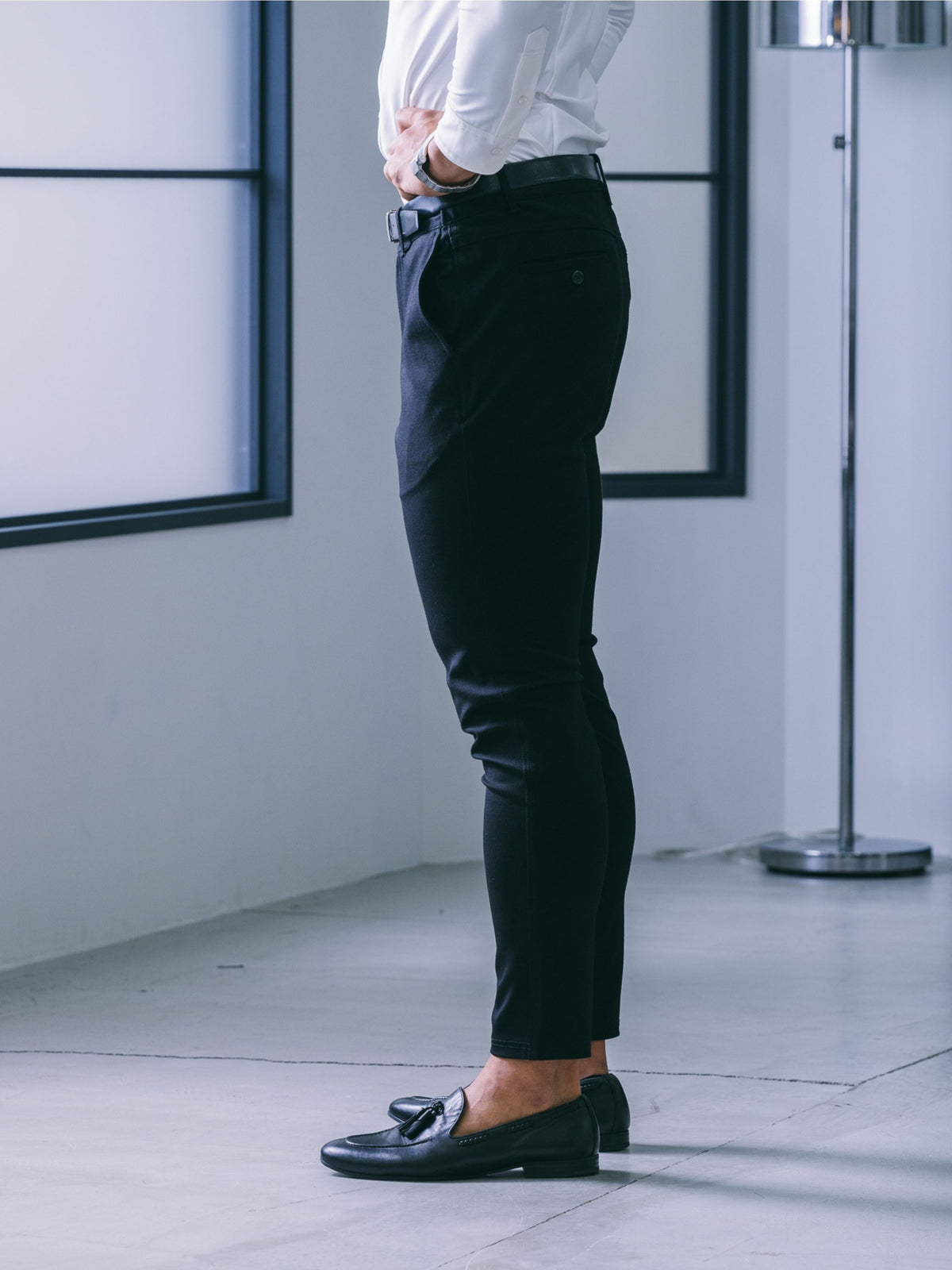 【脚がキレイに見える】  ハイパーストレッチパンツ
