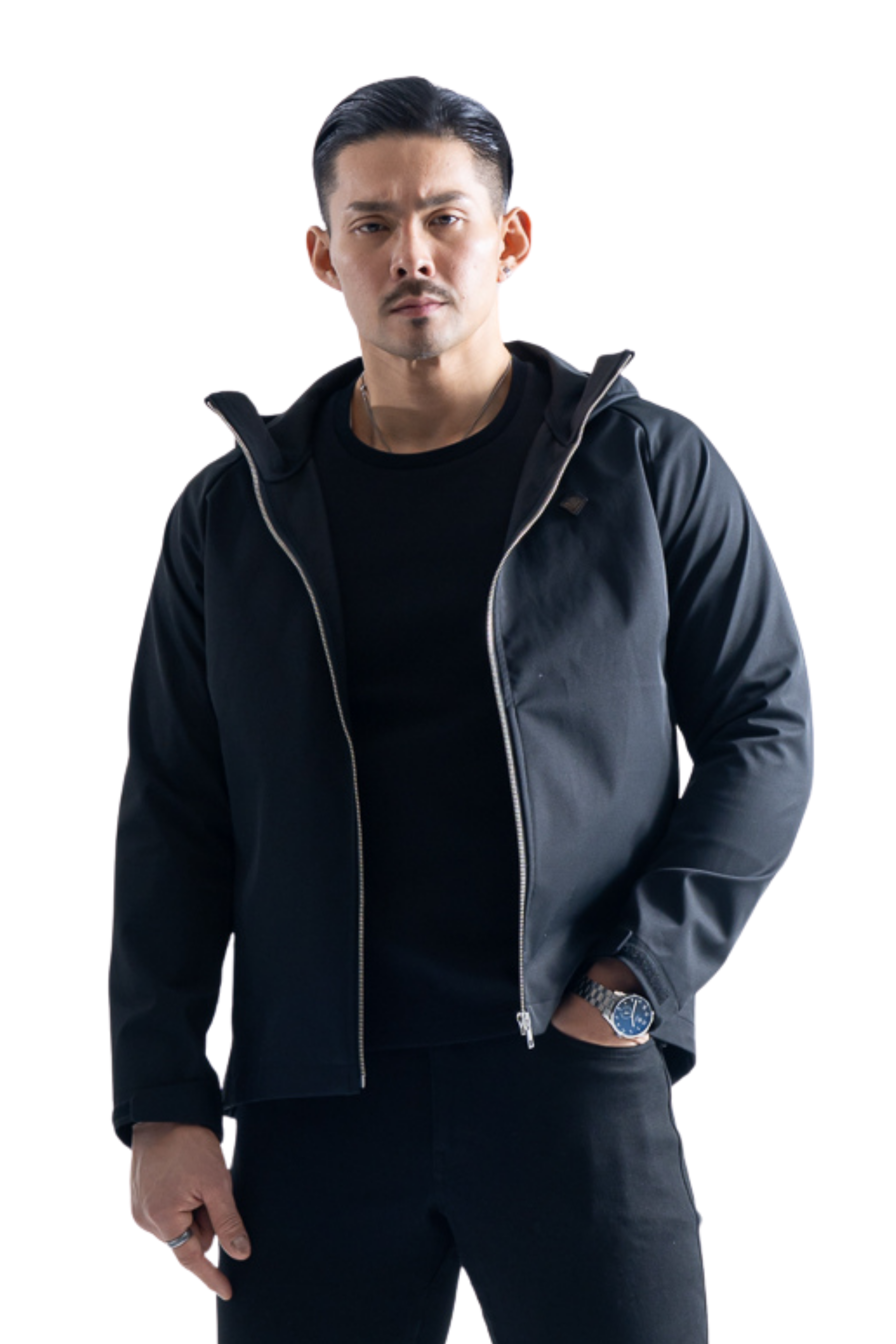 【NEW ARRIVAL】   エンブレムジップパーカ   -撥水仕様-