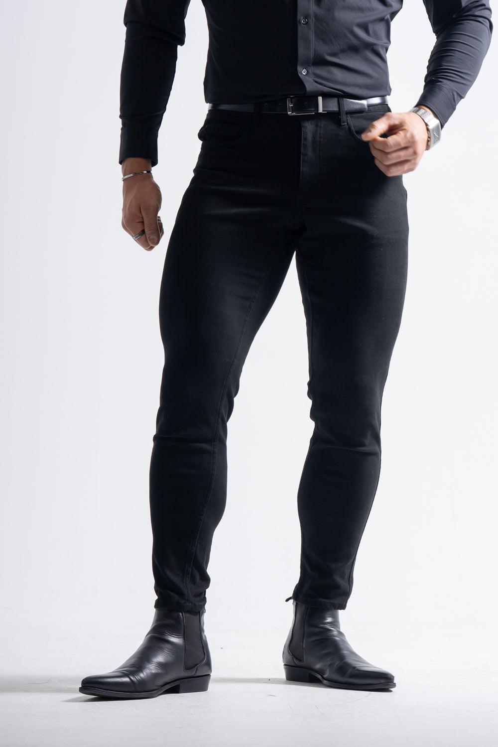 【強靭な脚がカッコ良い】  ハイストレッチスリムパンツ