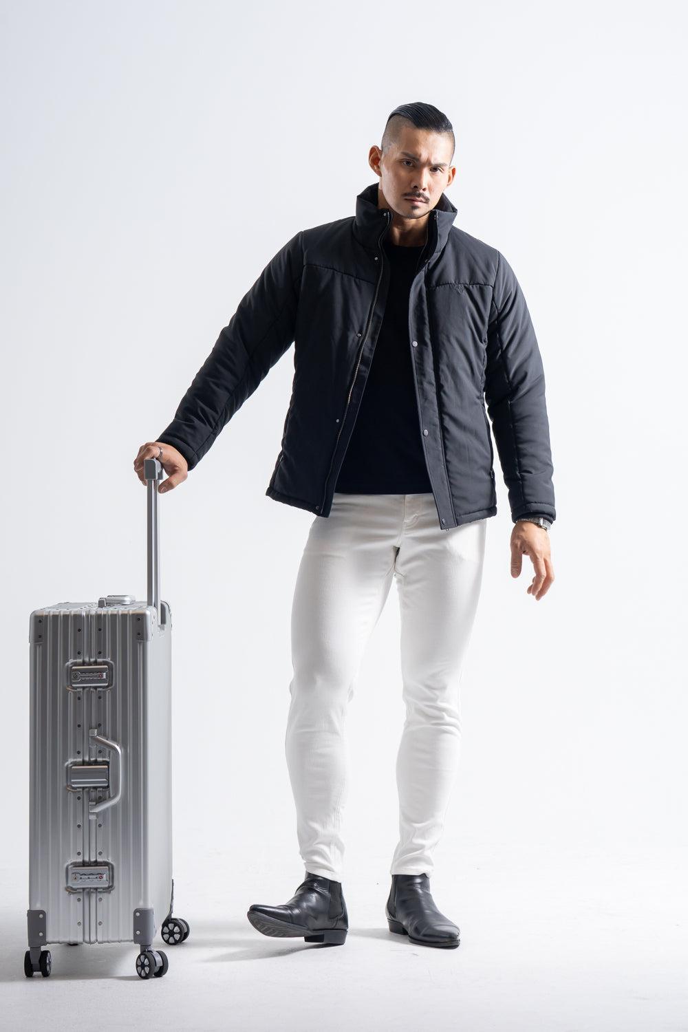 【シャープな主役級アウター】  シルエット パデッドブルゾン