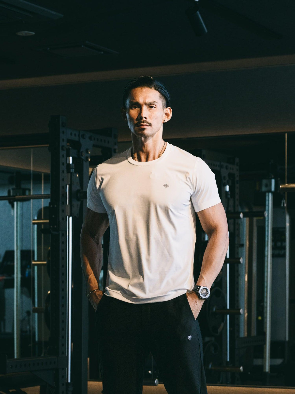 【NEW ARRIVAL】   ドライストレッチ   リフレクターエンブレムT   （左胸エンブレム）