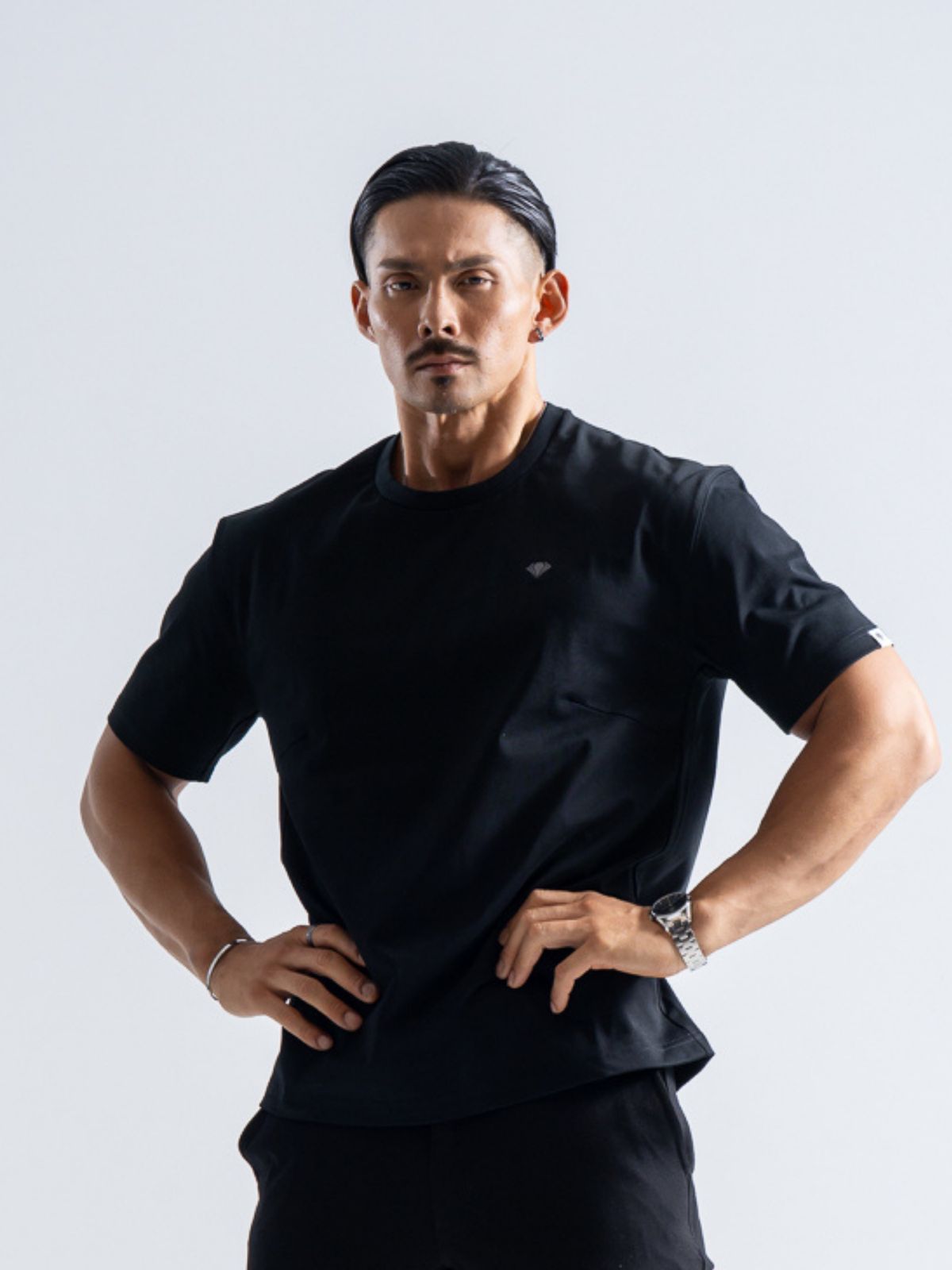 【特別価格・サイズ注意】   クラシックコットン 5分袖Tシャツ