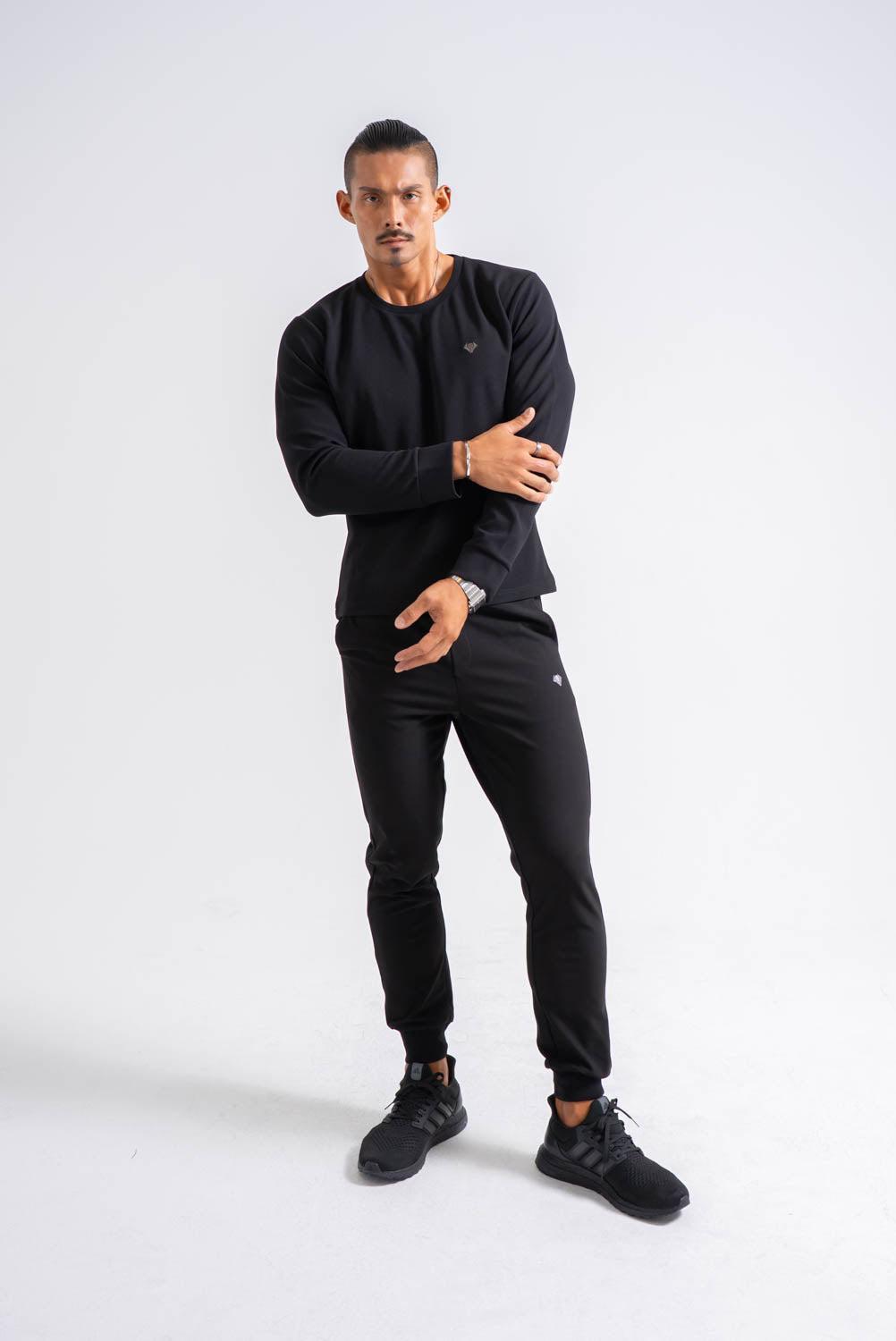 【NEW】   Hybrid Tee Long Sleeve   - BLACK