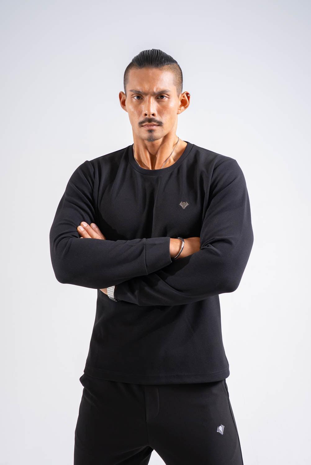 【NEW】   Hybrid Tee Long Sleeve   - BLACK