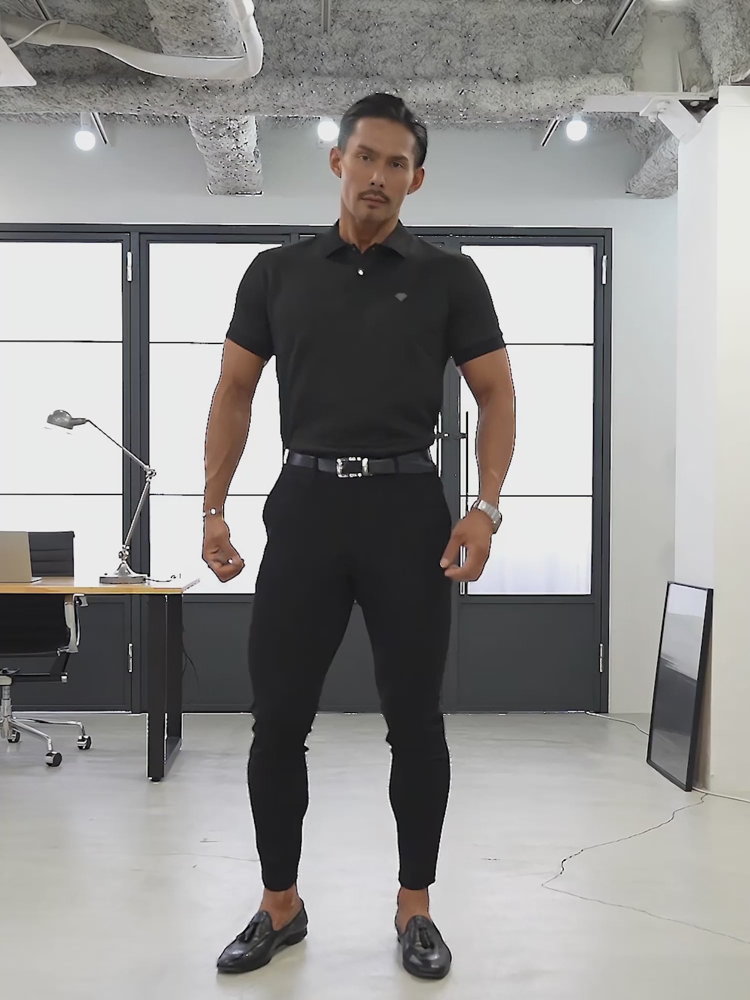 ブラック着用