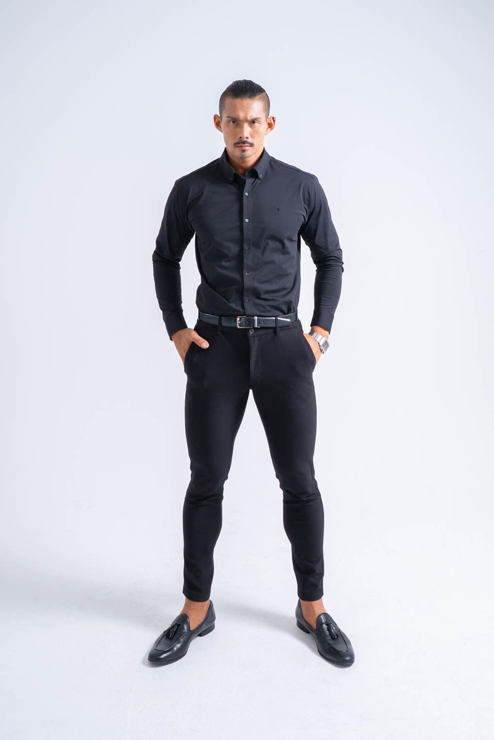 Essential Comfort Shirt  - BLACK