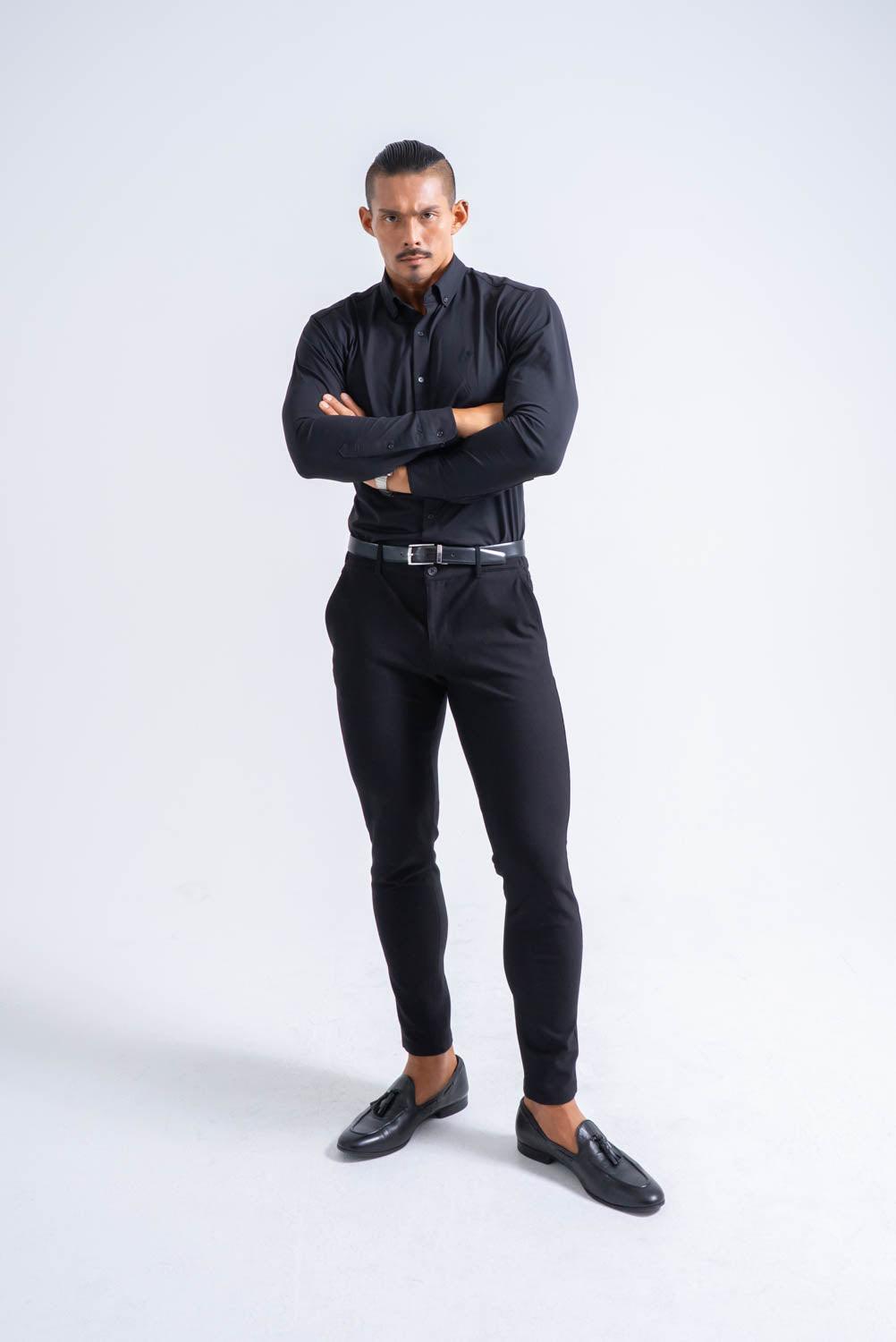 Essential Comfort Shirt  - BLACK