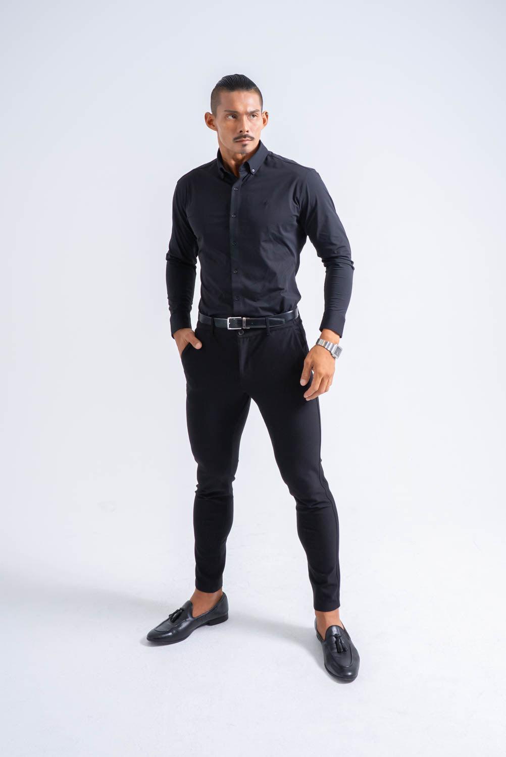 Essential Comfort Shirt  - BLACK