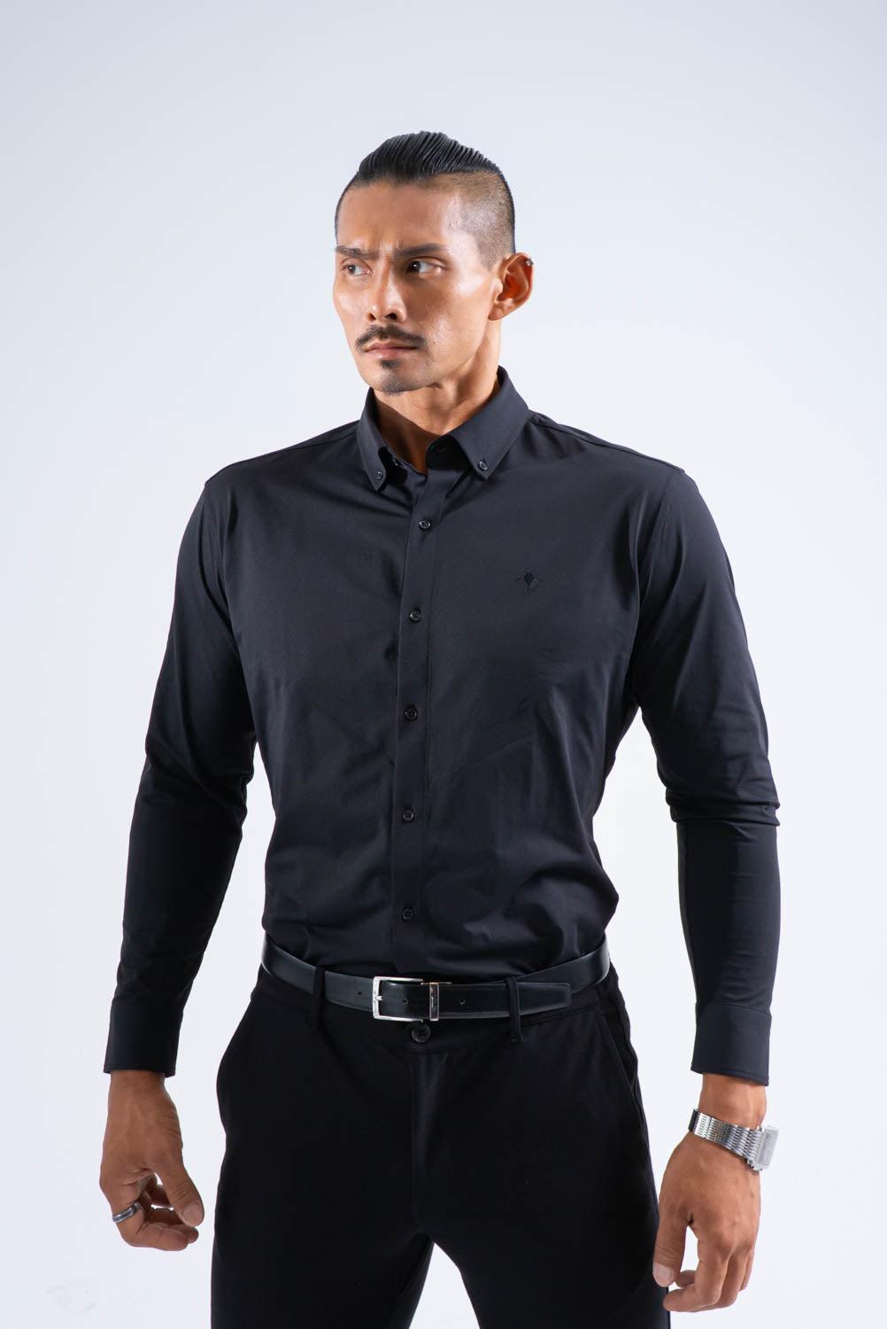 Essential Comfort Shirt  - BLACK