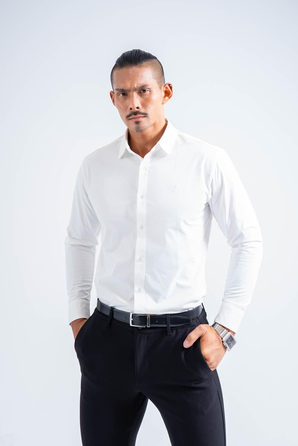 Essential Comfort Shirt  - WHITE