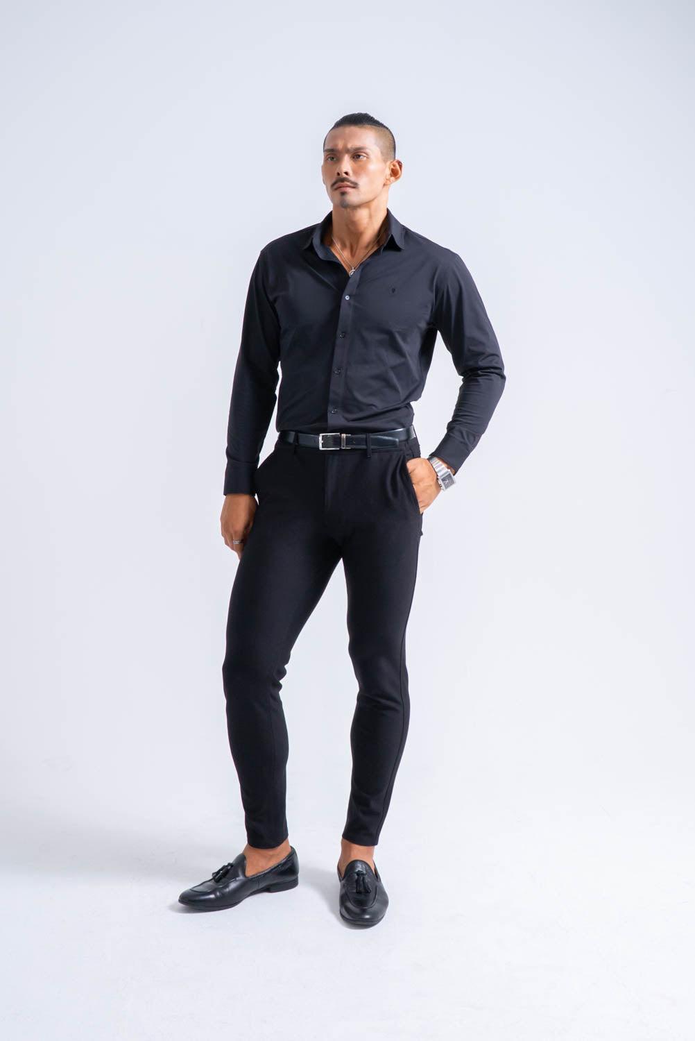 Essential Comfort Shirt  - BLACK