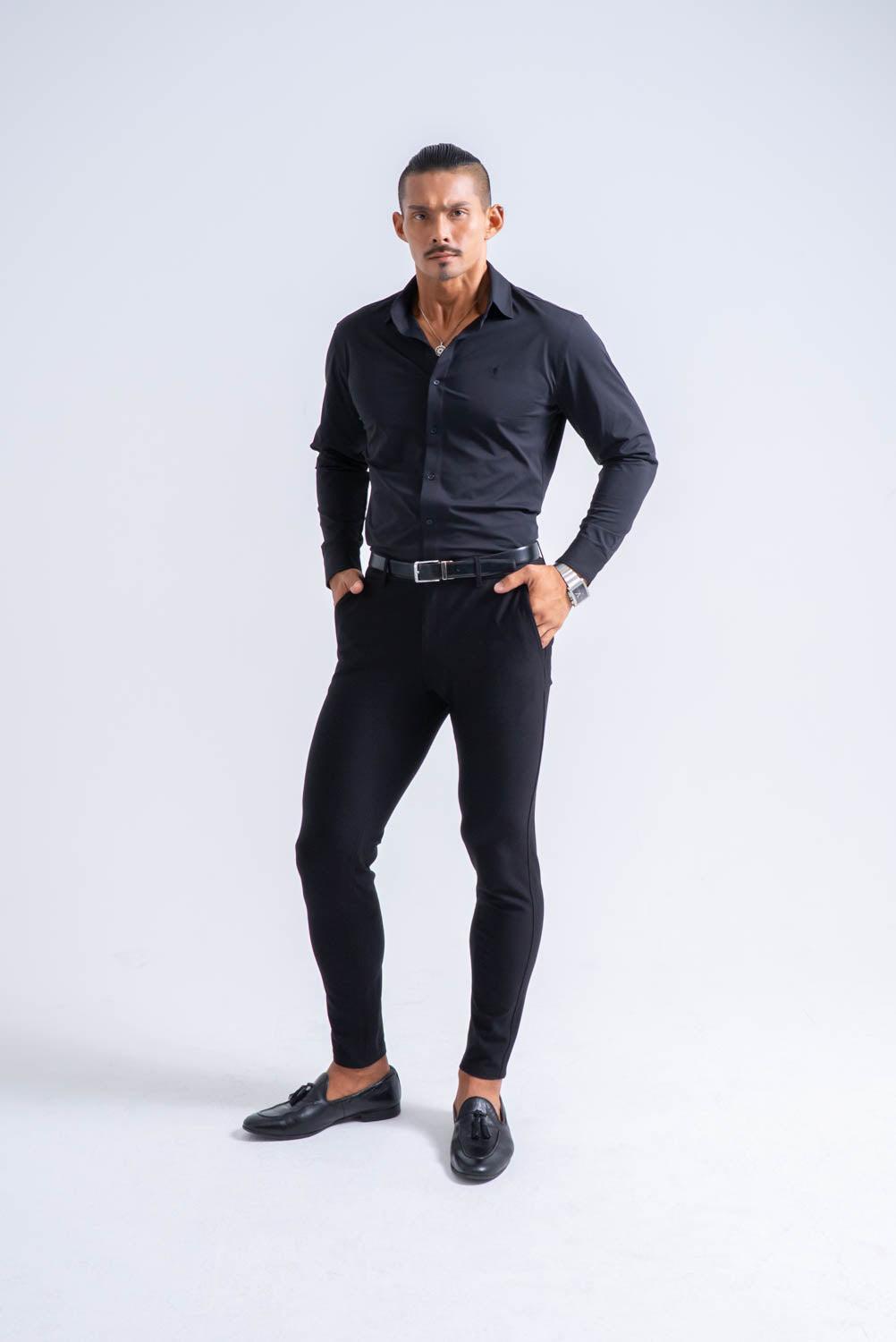 Essential Comfort Shirt  - BLACK